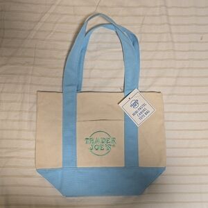 Trader Joe's Mini Pastel Canvas Tote Bag